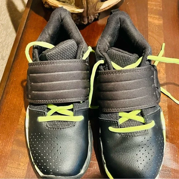 Under Armour Kids' Boys Zone BB Black and Neon Green Sneakers Size 2Y - Picture 3 of 8